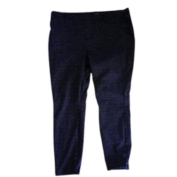 Black and White Polka Dot Skinnies Skinny Pants Size XL - Picture 2 of 2